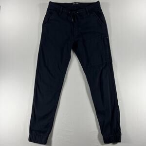 Duer N2X Pants Mens 31x29 Black Cargo Jogger Utility Drawstring Comfort Stretch